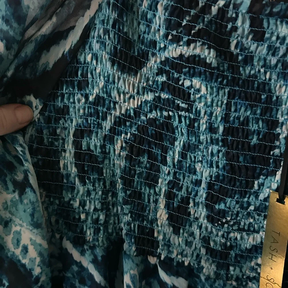 Tash  & Sophie women’s dress black / blue/ med - Picture 3 of 6